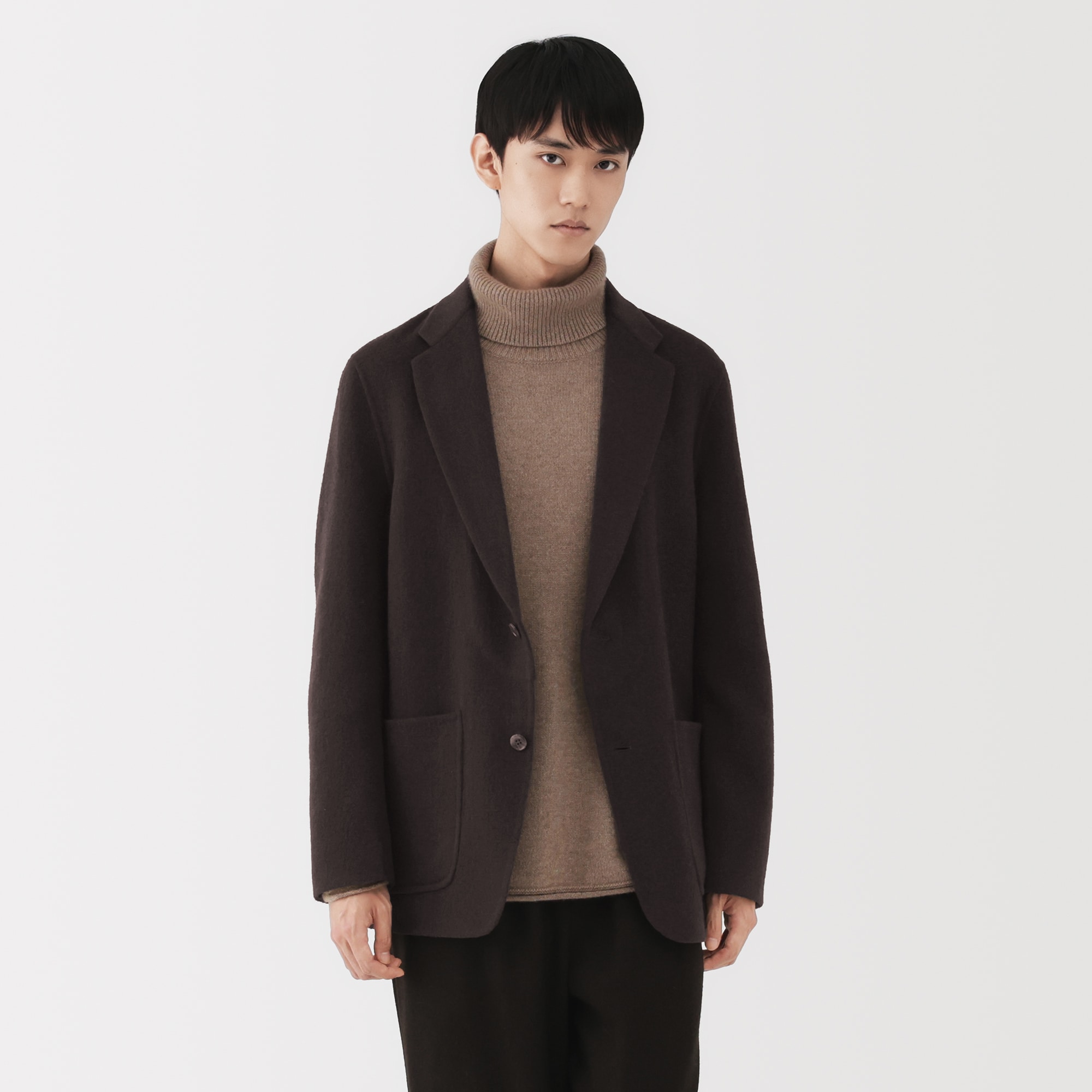 紳士　カシミヤ混ジャケット