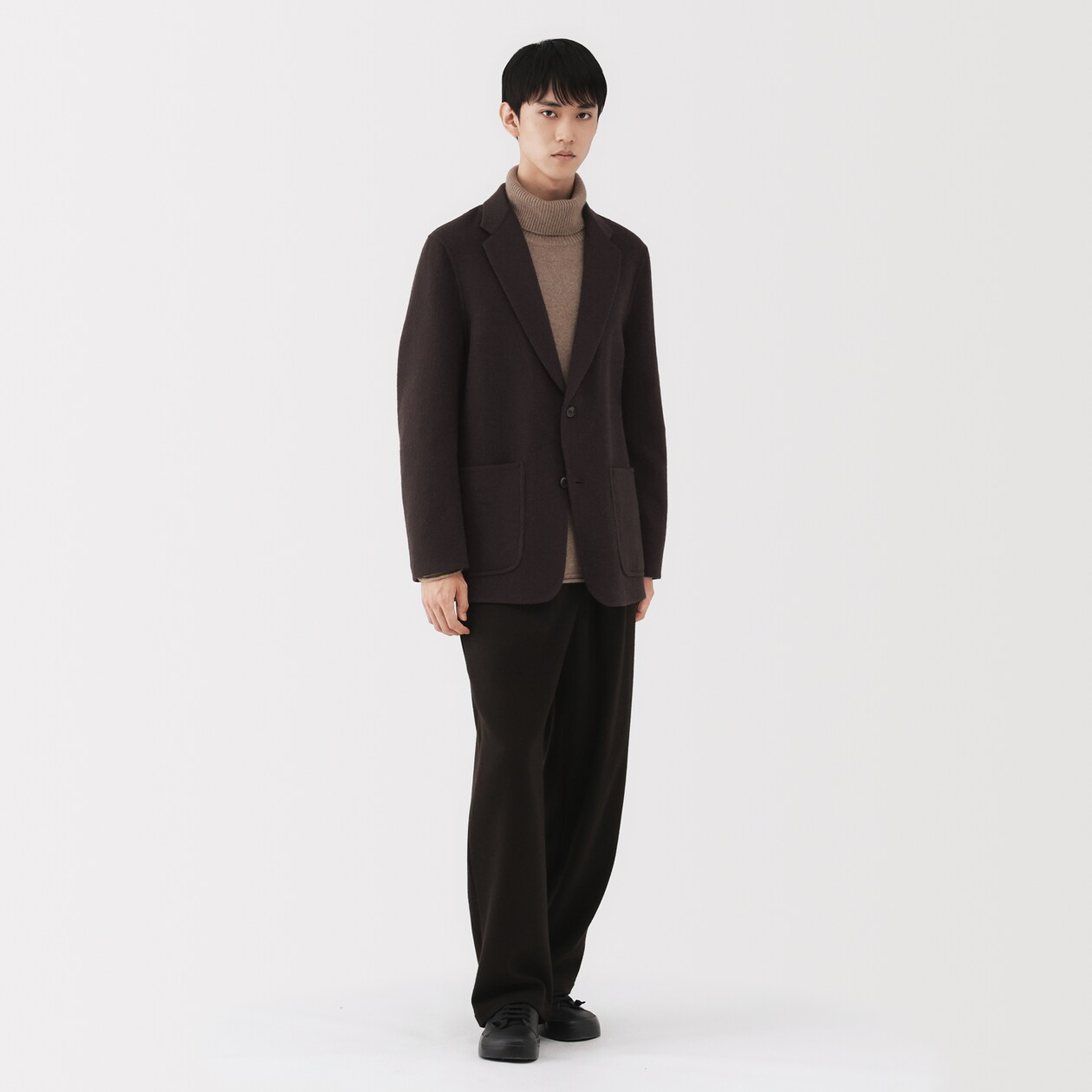 紳士　カシミヤ混ジャケット