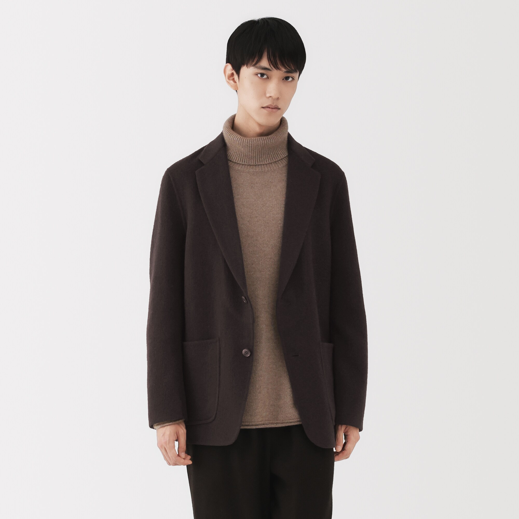 紳士　カシミヤ混ジャケット