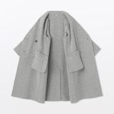 婦人　カシミヤ混ダブルブレストコート
