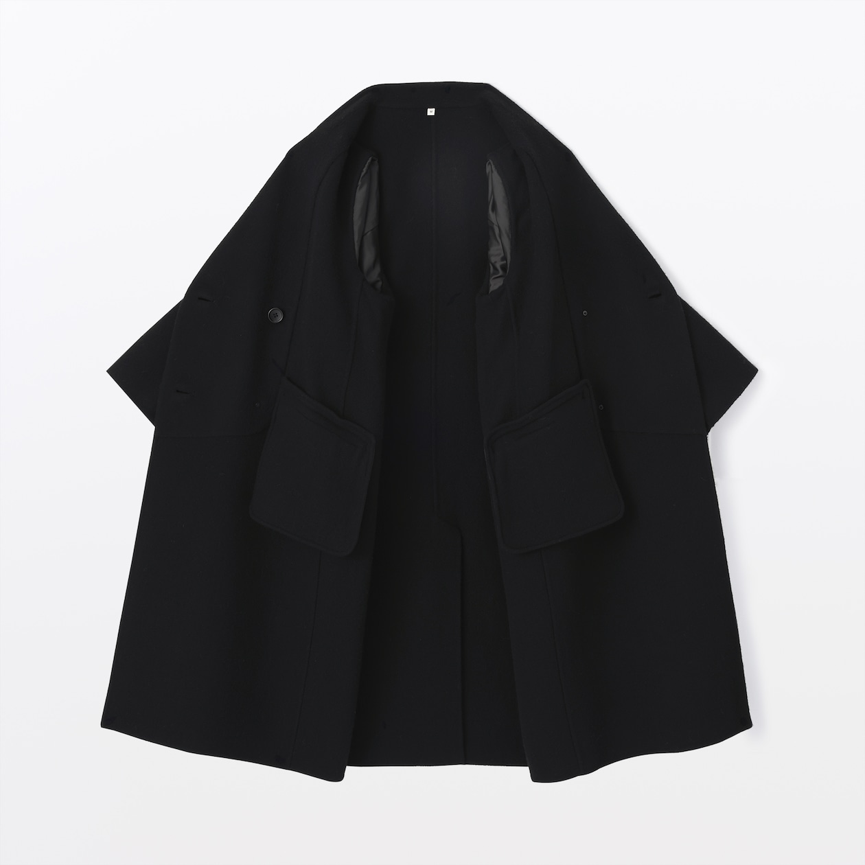 婦人　カシミヤ混ダブルブレストコート