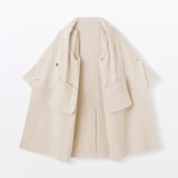 婦人　カシミヤ混ダブルブレストコート