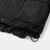 婦人　ユニフォーム素材で作ったショートブルゾン