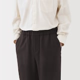 紳士　カシミヤ混イージーパンツ