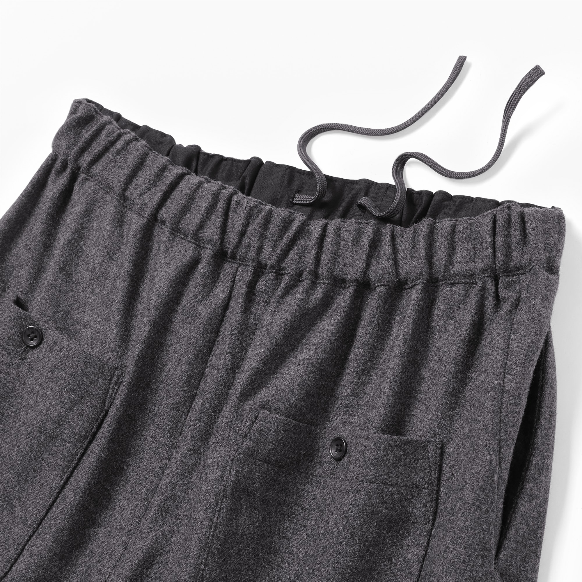 紳士　カシミヤ混イージーパンツ