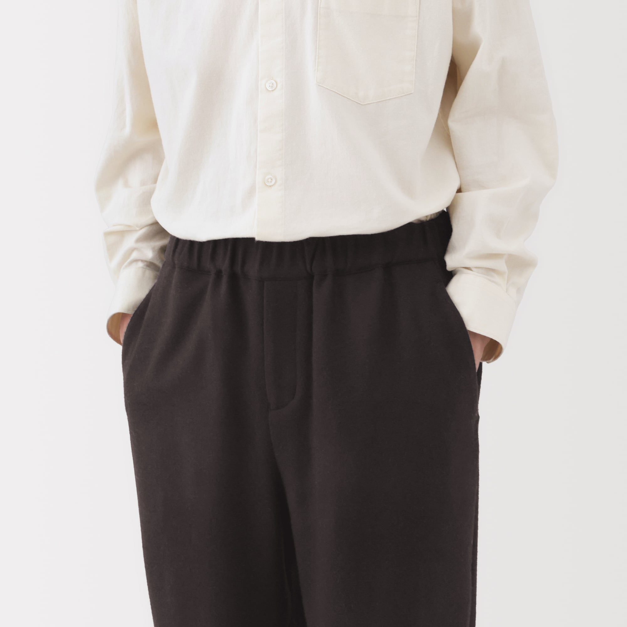 紳士 カシミヤ混イージーパンツ | 無印良品
