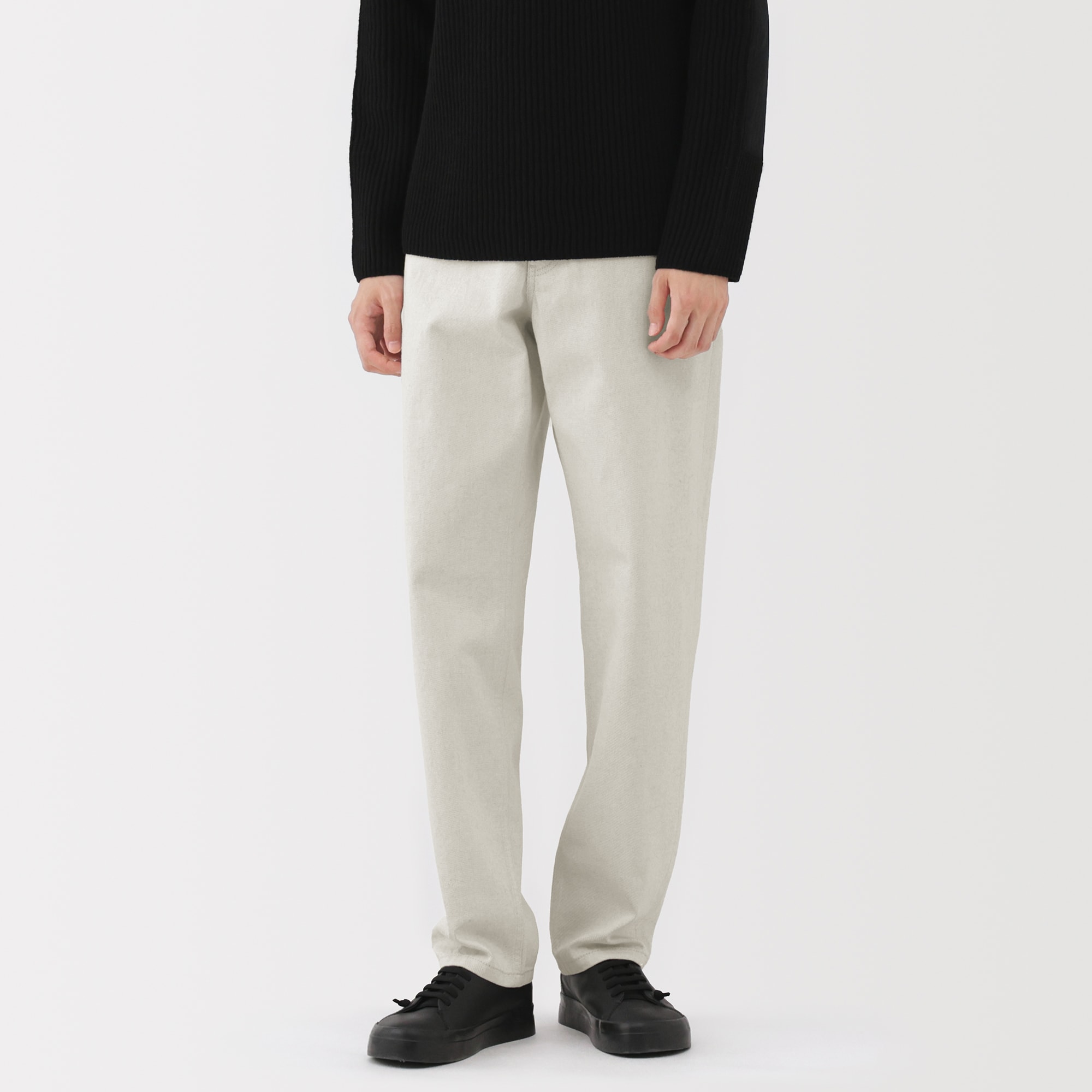 紳士　再生コットン混５ポケットパンツ