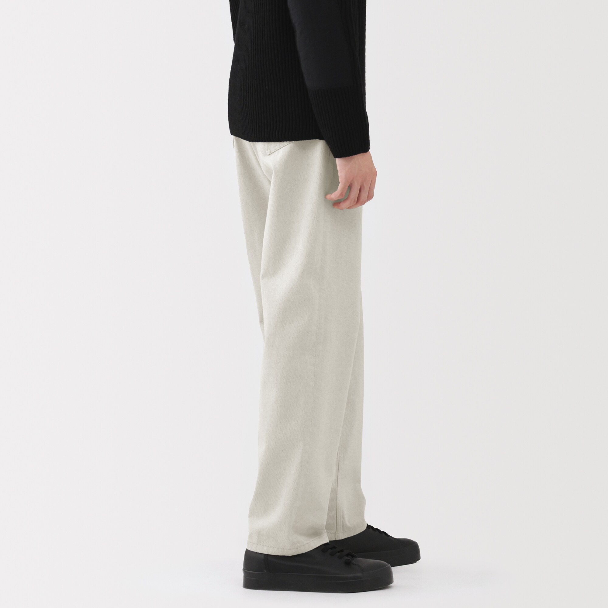 紳士　再生コットン混５ポケットパンツ