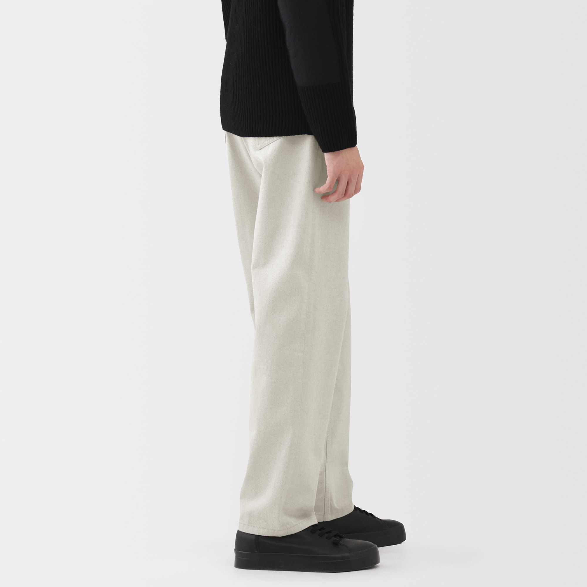 紳士　再生コットン混５ポケットパンツ