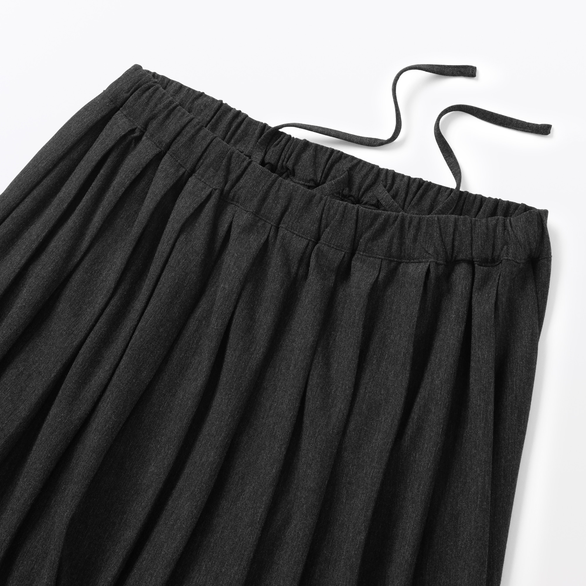婦人　ジャージープリーツスカート