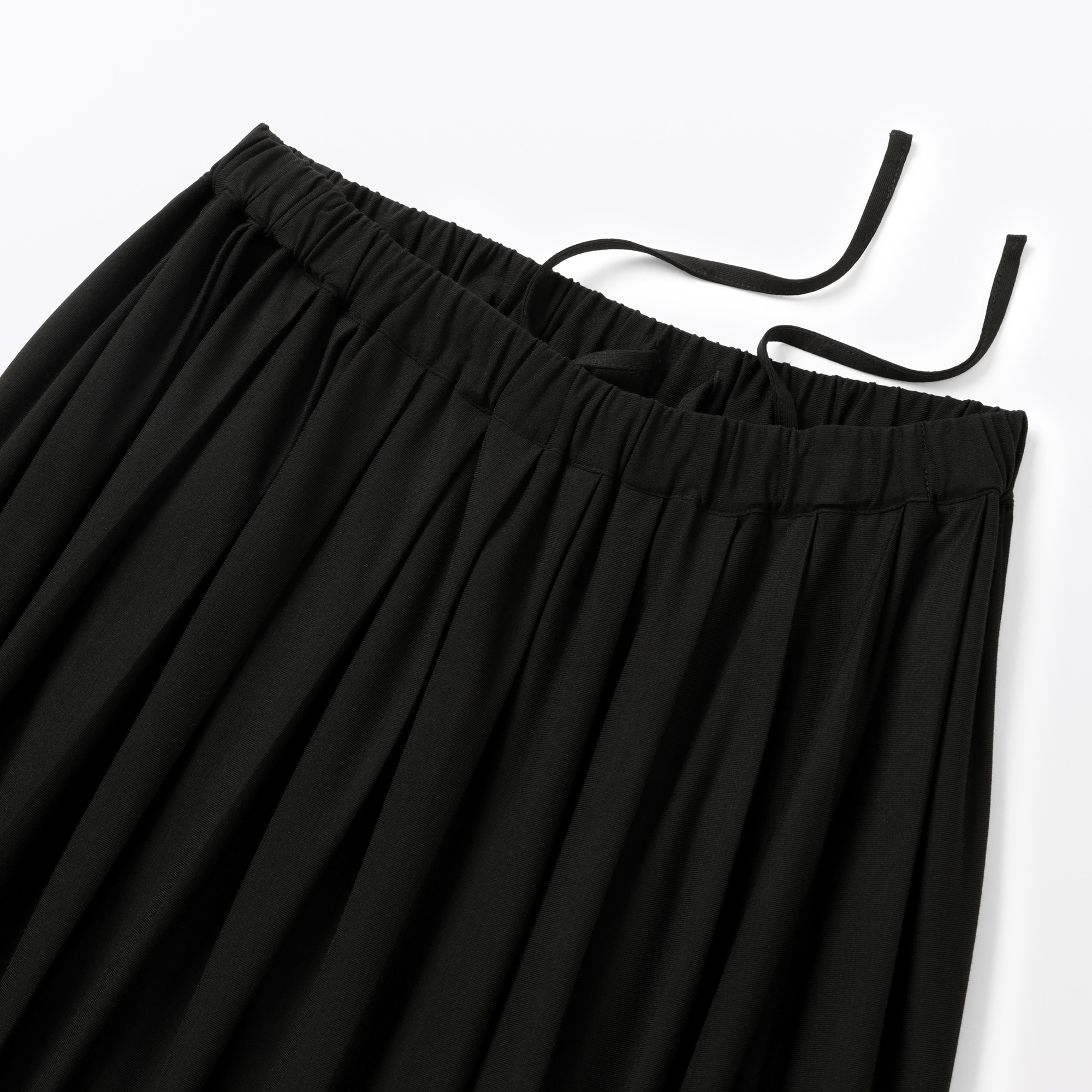 婦人　ジャージープリーツスカート