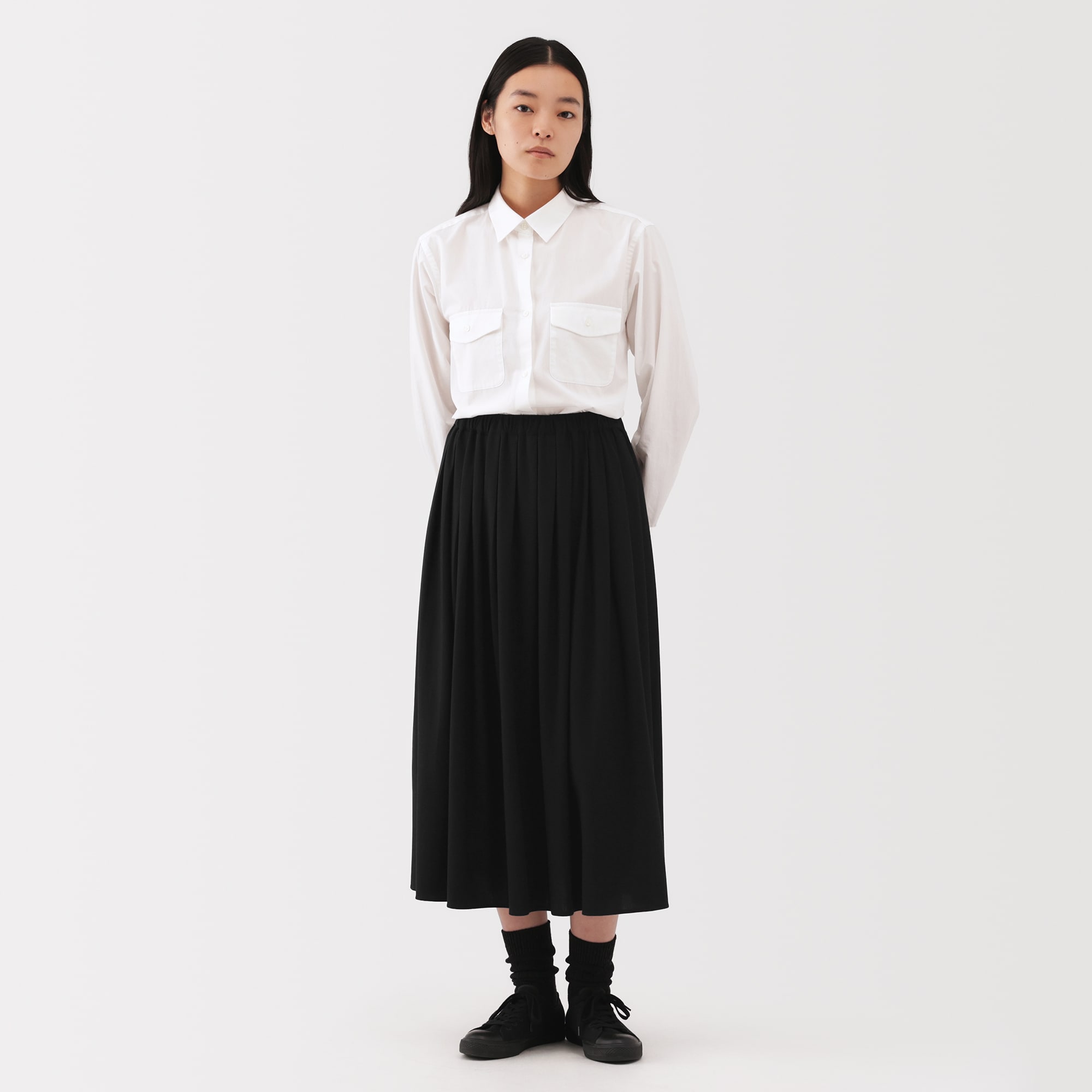 婦人 ジャージープリーツスカート | 無印良品