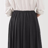 婦人　ジャージープリーツスカート