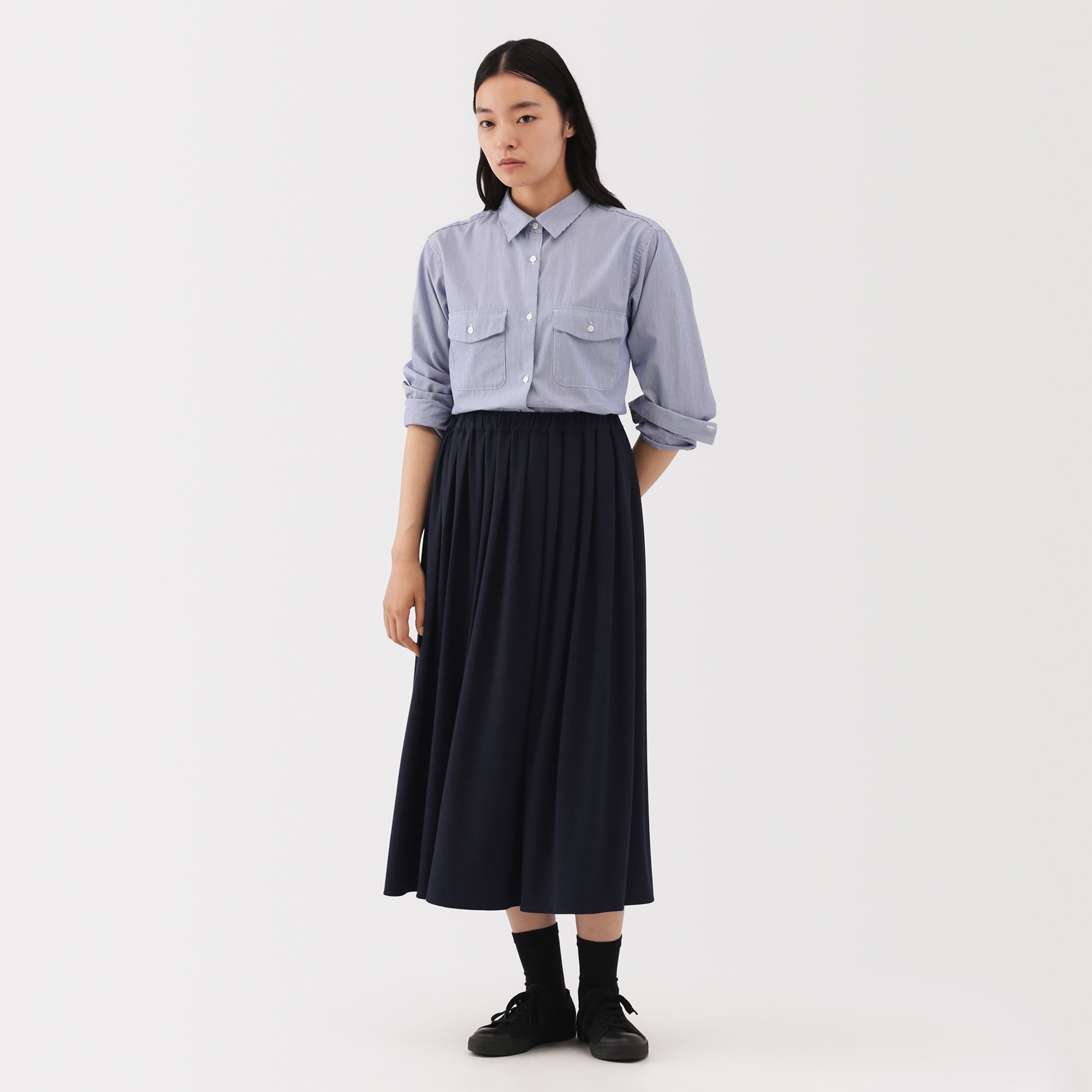 婦人 ジャージープリーツスカート | 無印良品