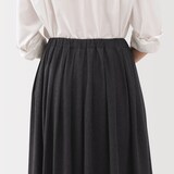 婦人　ジャージープリーツスカート