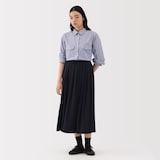 婦人　ジャージープリーツスカート