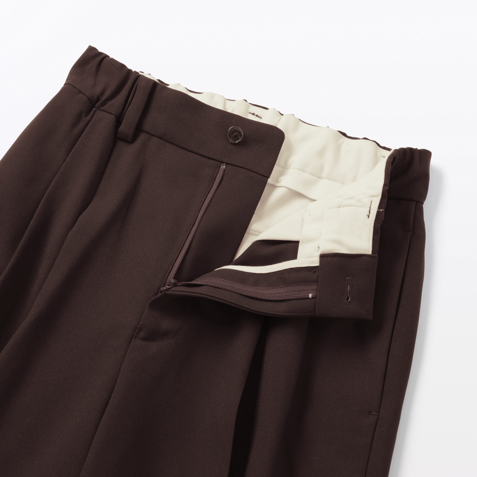 【新品】MUJI Labo ユニフォーム素材でつくったタックワイドパンツ 婦人 ユニフォーム素材で作ったタックワイドパンツ（9分丈） | 無印良品