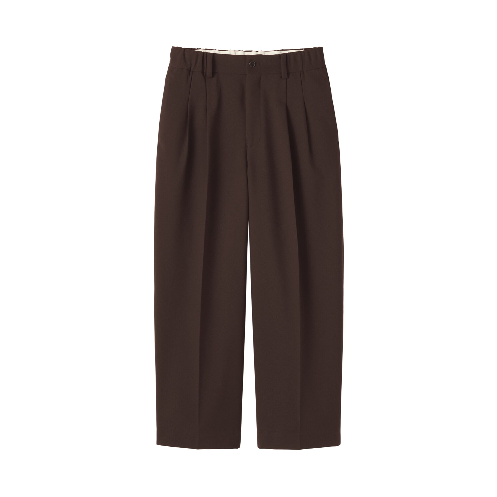 【新品】MUJI Labo ユニフォーム素材でつくったタックワイドパンツ 無印良品】MUJI LABOタックワイドパンツが完売間近◎MUYAの七分袖T