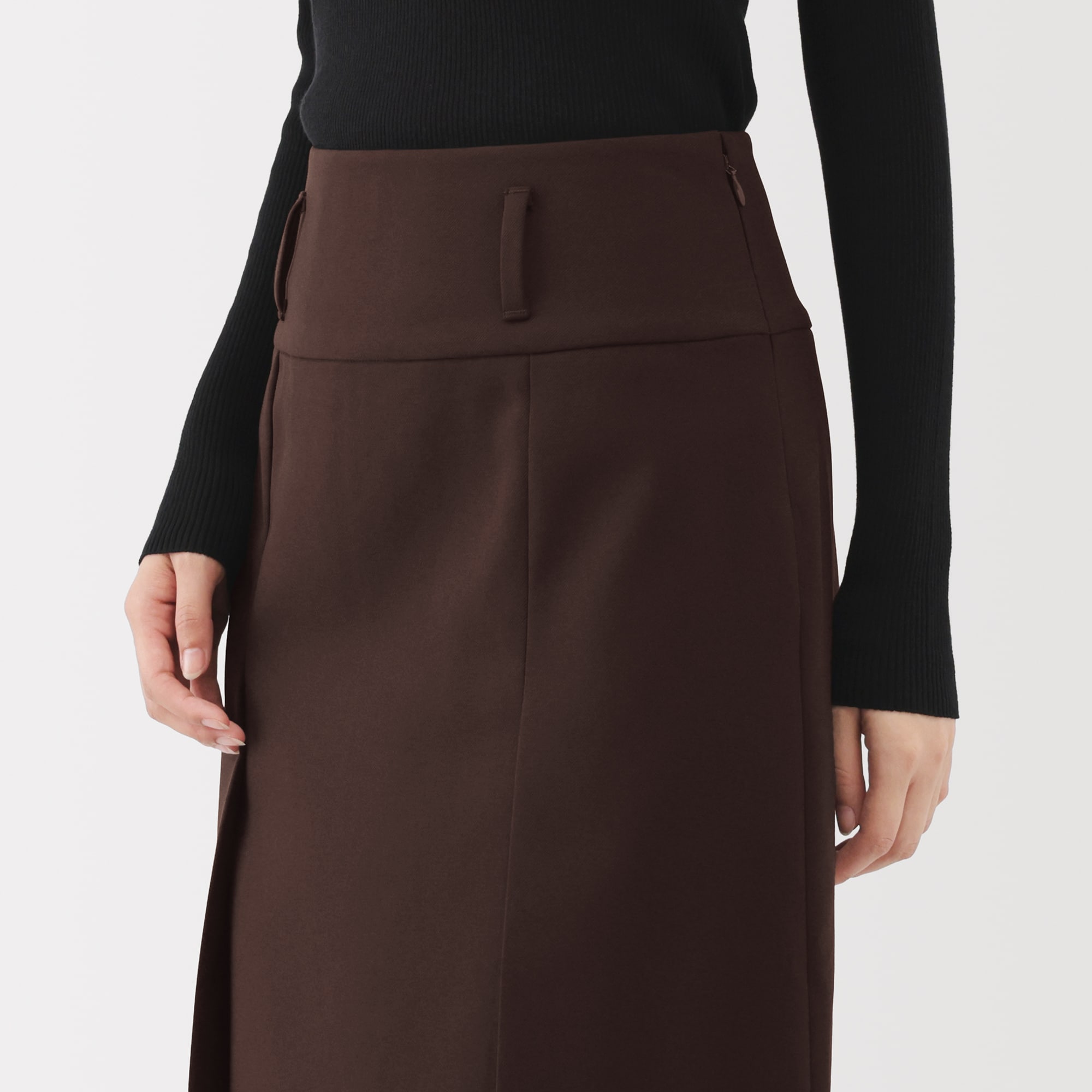 婦人 ユニフォーム素材で作ったタックスカート | 無印良品