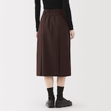 婦人　ユニフォーム素材で作ったタックスカート