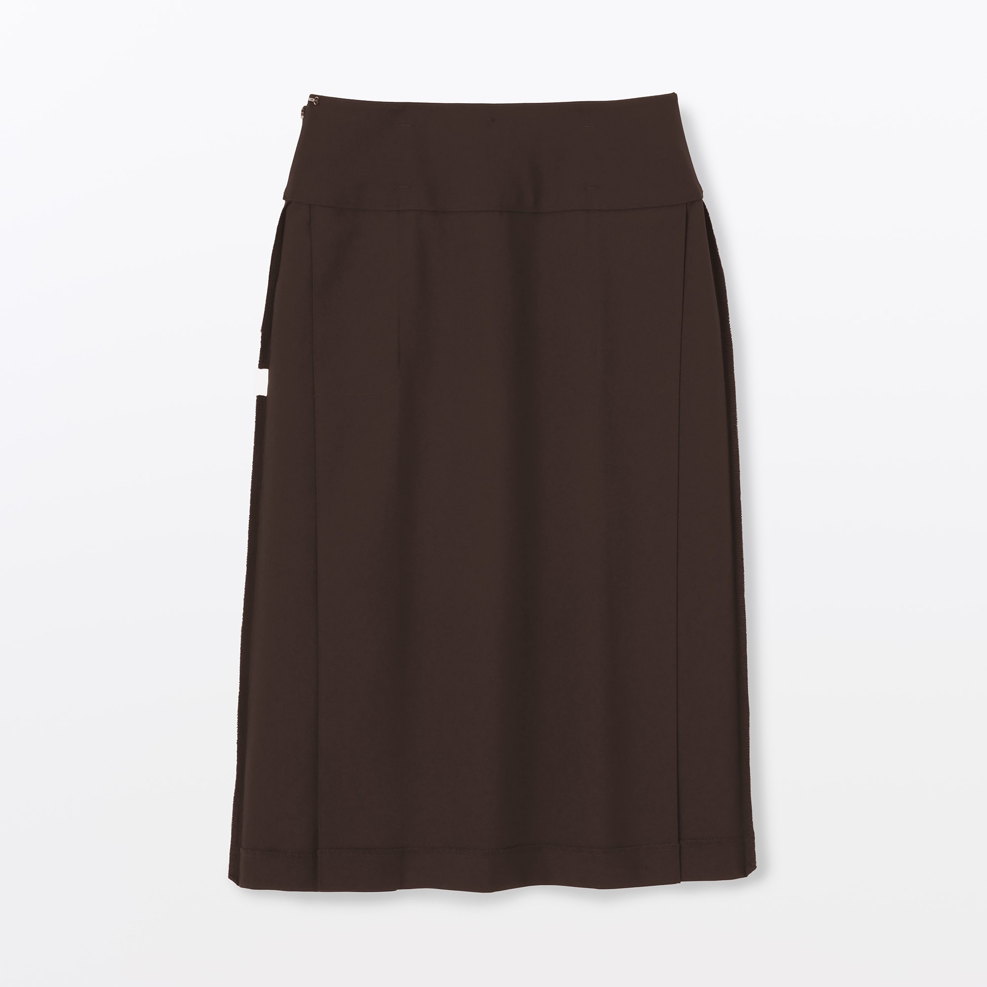 婦人　ユニフォーム素材で作ったタックスカート