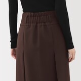 婦人　ユニフォーム素材で作ったタックスカート