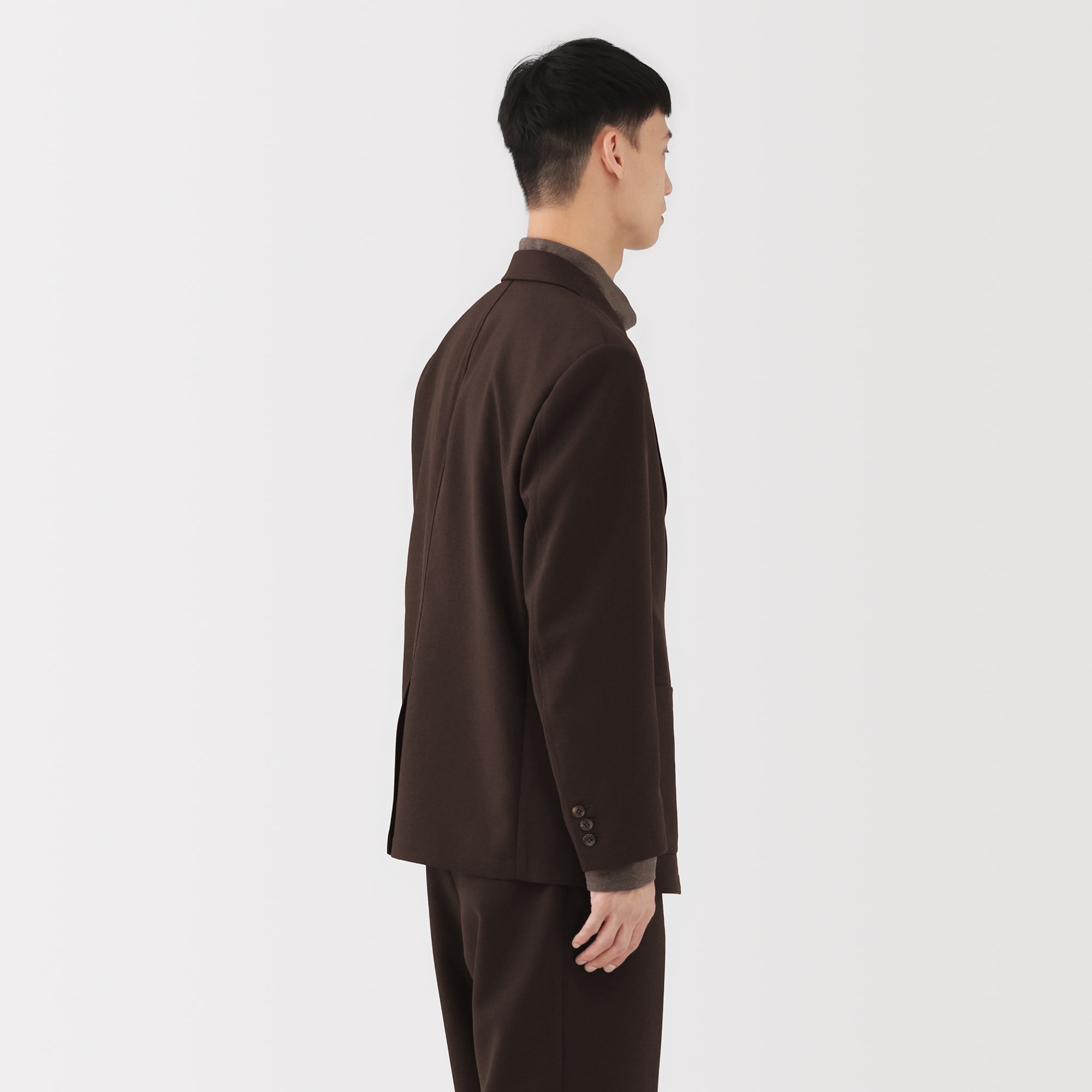 MUJI Labo 紳士　ユニフォーム素材で作ったブレザー　ブラウン 紳士 ユニフォーム素材で作ったブレザー | 無印良品