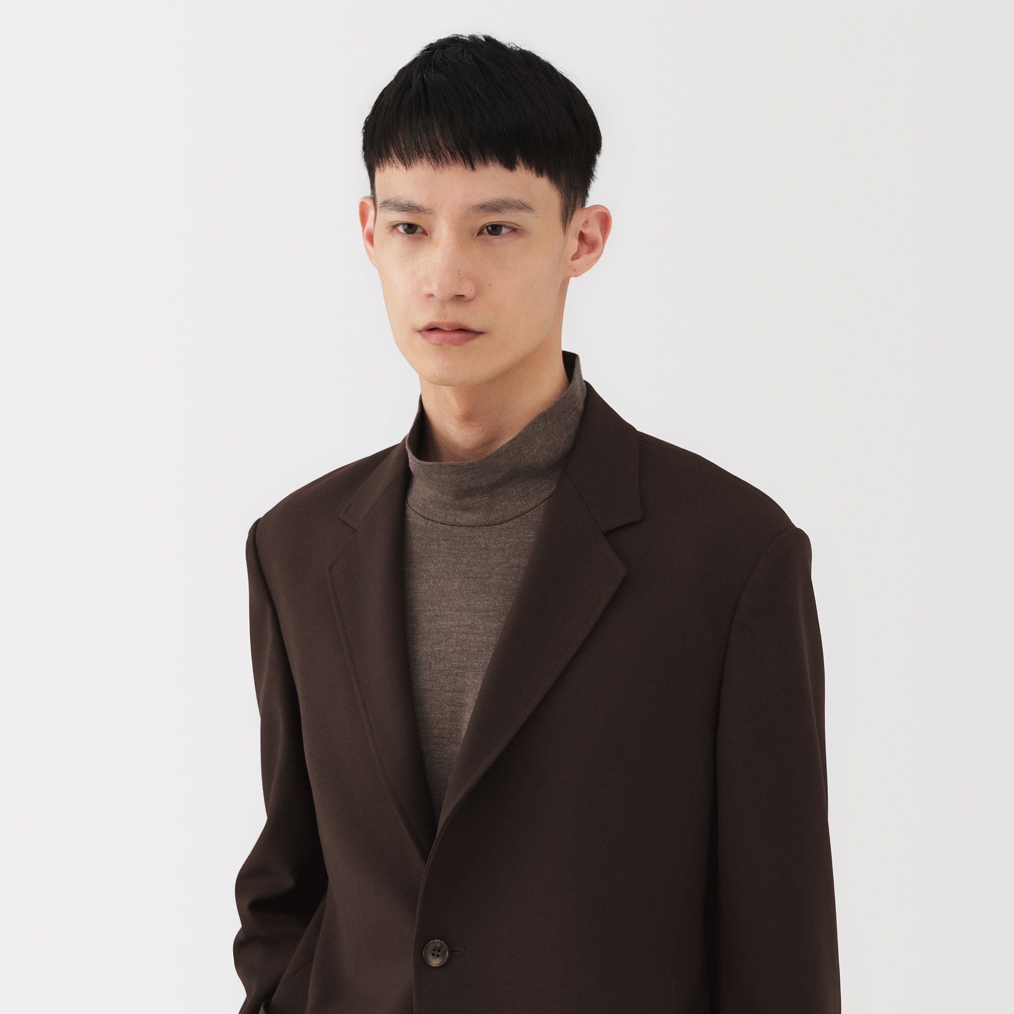 【完売品】 MUJI Labo ユニフォーム素材で作ったブレザー　黒 紳士 ユニフォーム素材で作ったブレザー | 無印良品