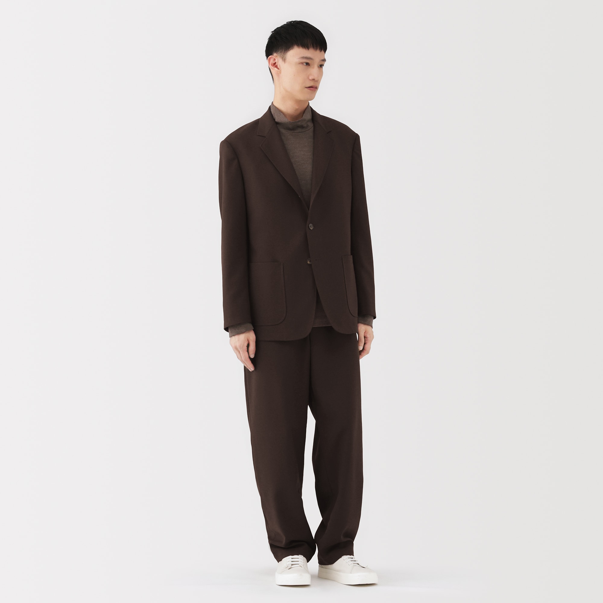 【完売品】 MUJI Labo ユニフォーム素材で作ったブレザー　黒 MUJI Labo〕紳士 ユニフォーム素材で作ったブレザー（その他