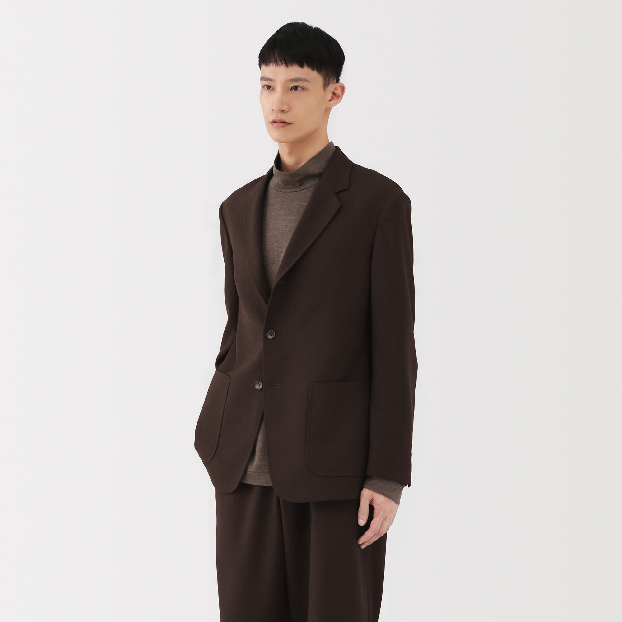 【完売品】 MUJI Labo ユニフォーム素材で作ったブレザー　黒 紳士 ユニフォーム素材で作ったブレザー | 無印良品