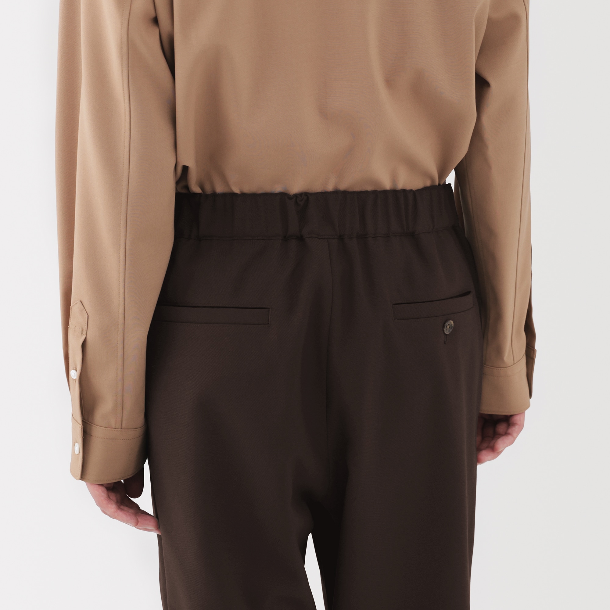 紳士　ユニフォーム素材で作ったイージーパンツ