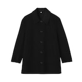 紳士　カシミヤ混ショートステンカラーコート