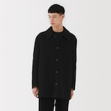 紳士　カシミヤ混ショートステンカラーコート