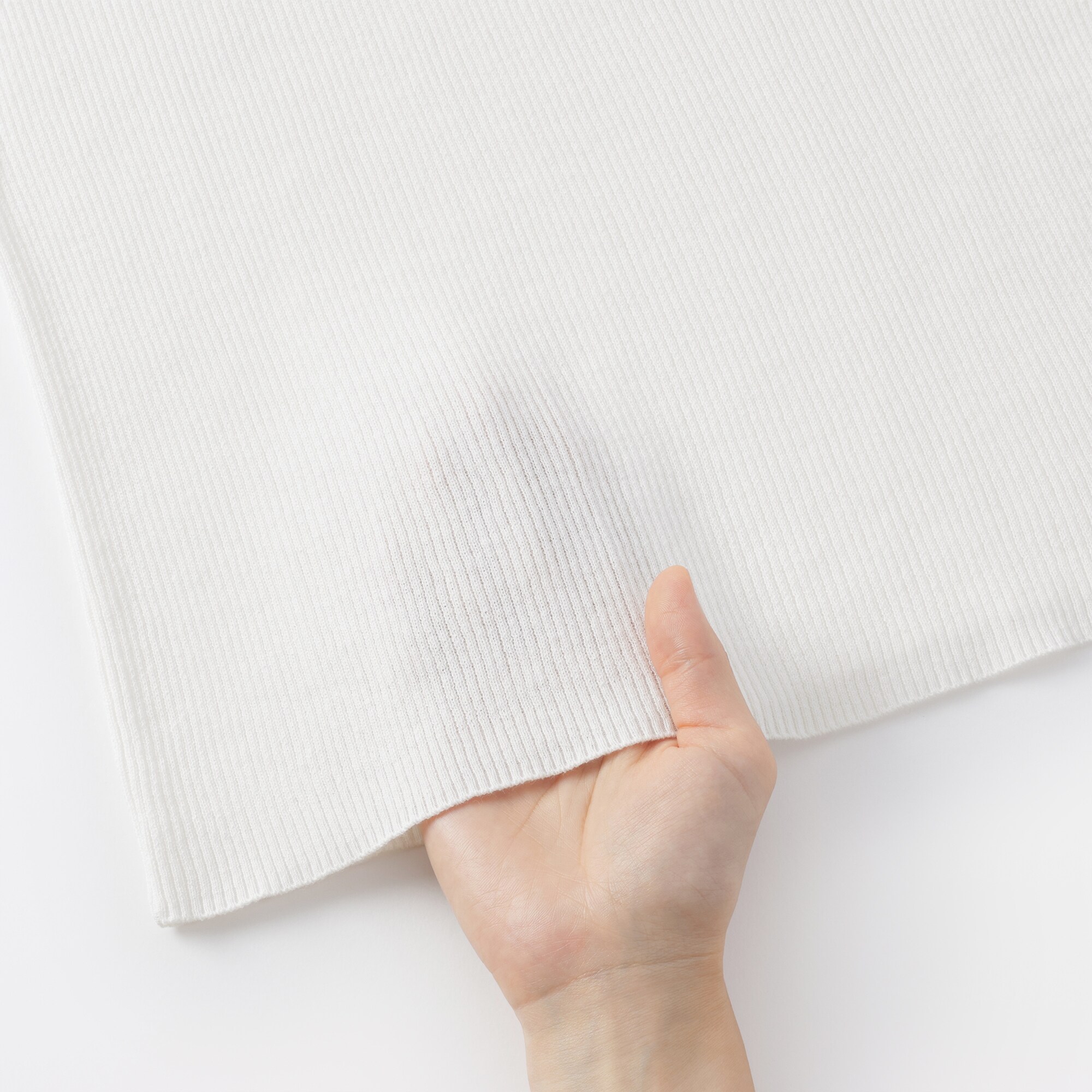 婦人 強撚コットンニット長袖プルオーバー | 無印良品