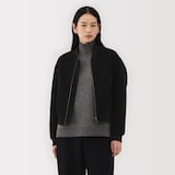 婦人　ウール混ナッピングショートブルゾン