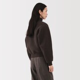 婦人　ウール混ナッピングショートブルゾン