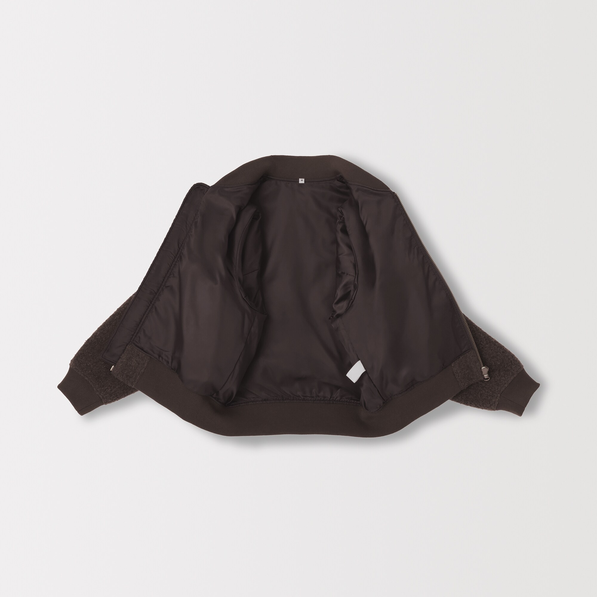 婦人　ウール混ナッピングショートブルゾン