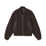 婦人　ウール混ナッピングショートブルゾン