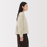 婦人　植物由来の素材を使ったリラックスフィットシャツ（ストライプ）