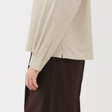 婦人　植物由来の素材を使ったリラックスフィットシャツ（ストライプ）