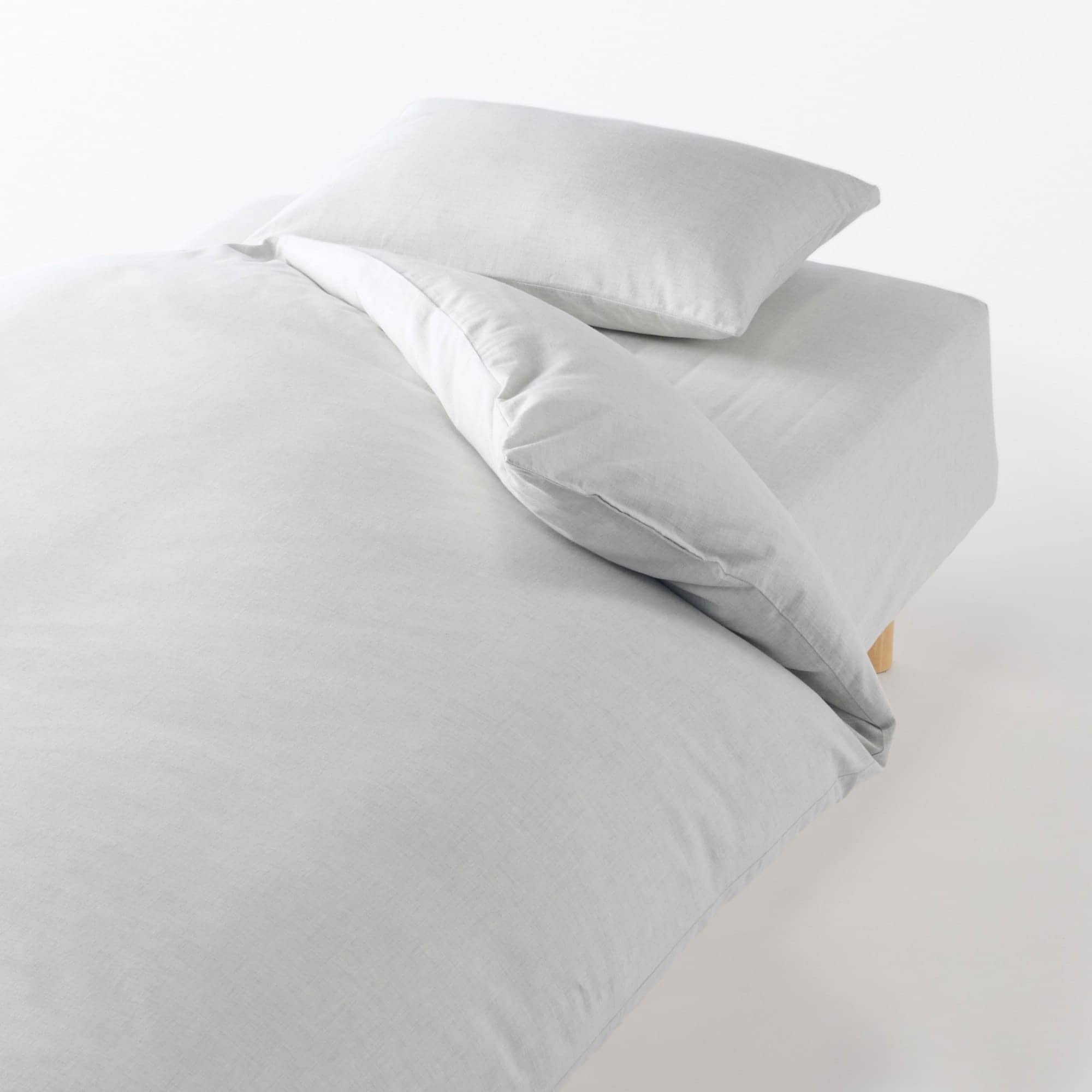 新品 無印良品MUJI  綿フランネル 掛ふとんカバー　枕カバー　セット 綿フランネル掛ふとんカバー・S | 無印良品