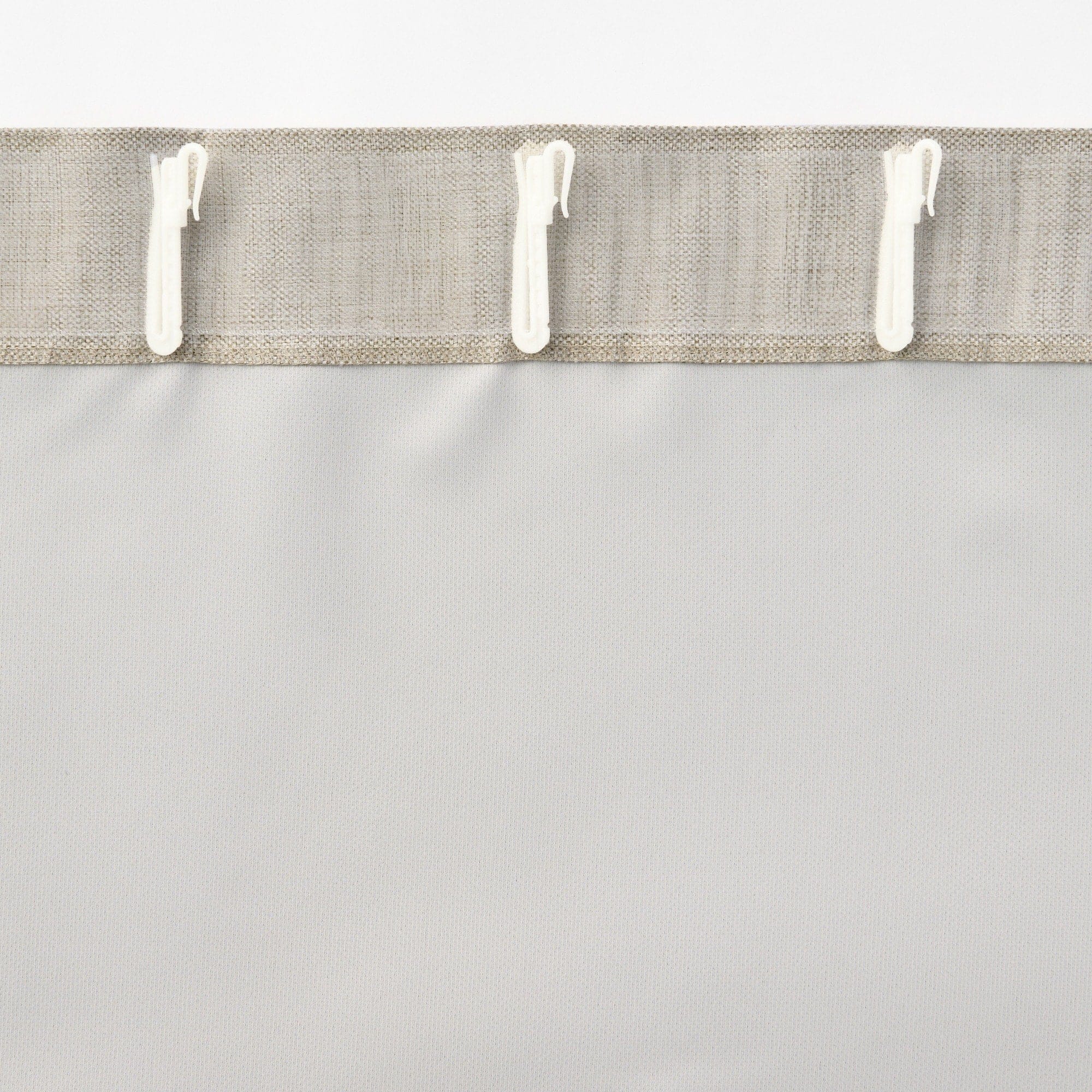 防炎・遮光性 二重織りノンプリーツカーテン | 無印良品