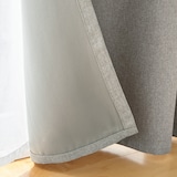 防炎・遮光性　ドビー織りノンプリーツカーテン