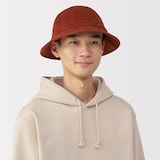 木の実から作ったカポック混コーデュロイ　バケットハット