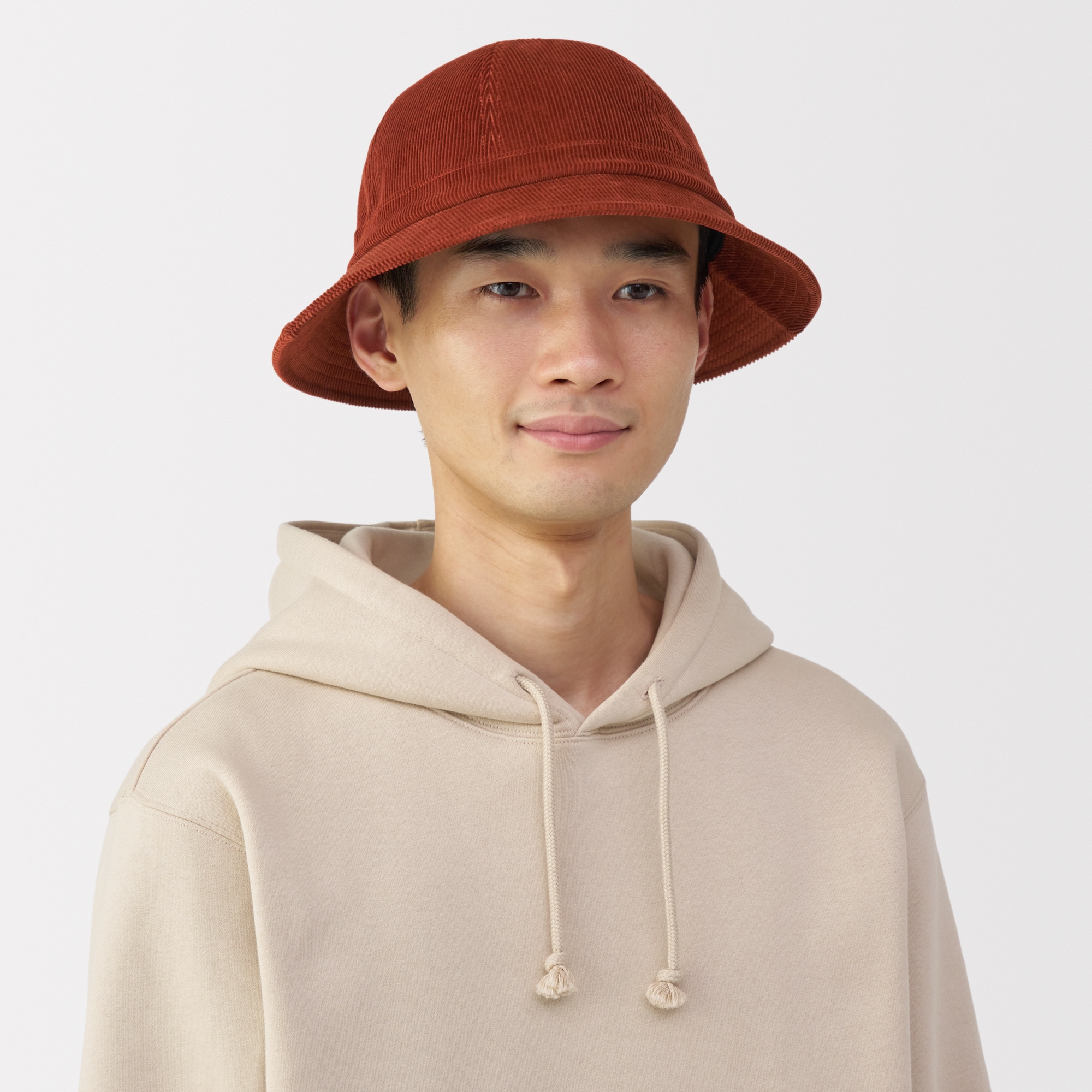 木の実から作ったカポック混コーデュロイ　バケットハット