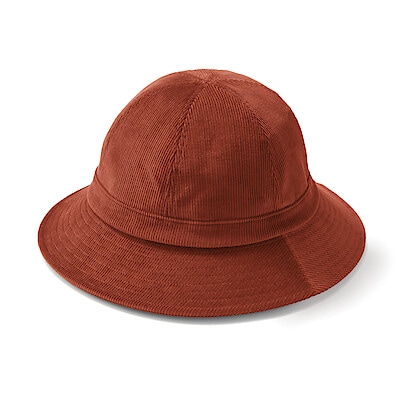 木の実から作ったカポック混コーデュロイ　バケットハット