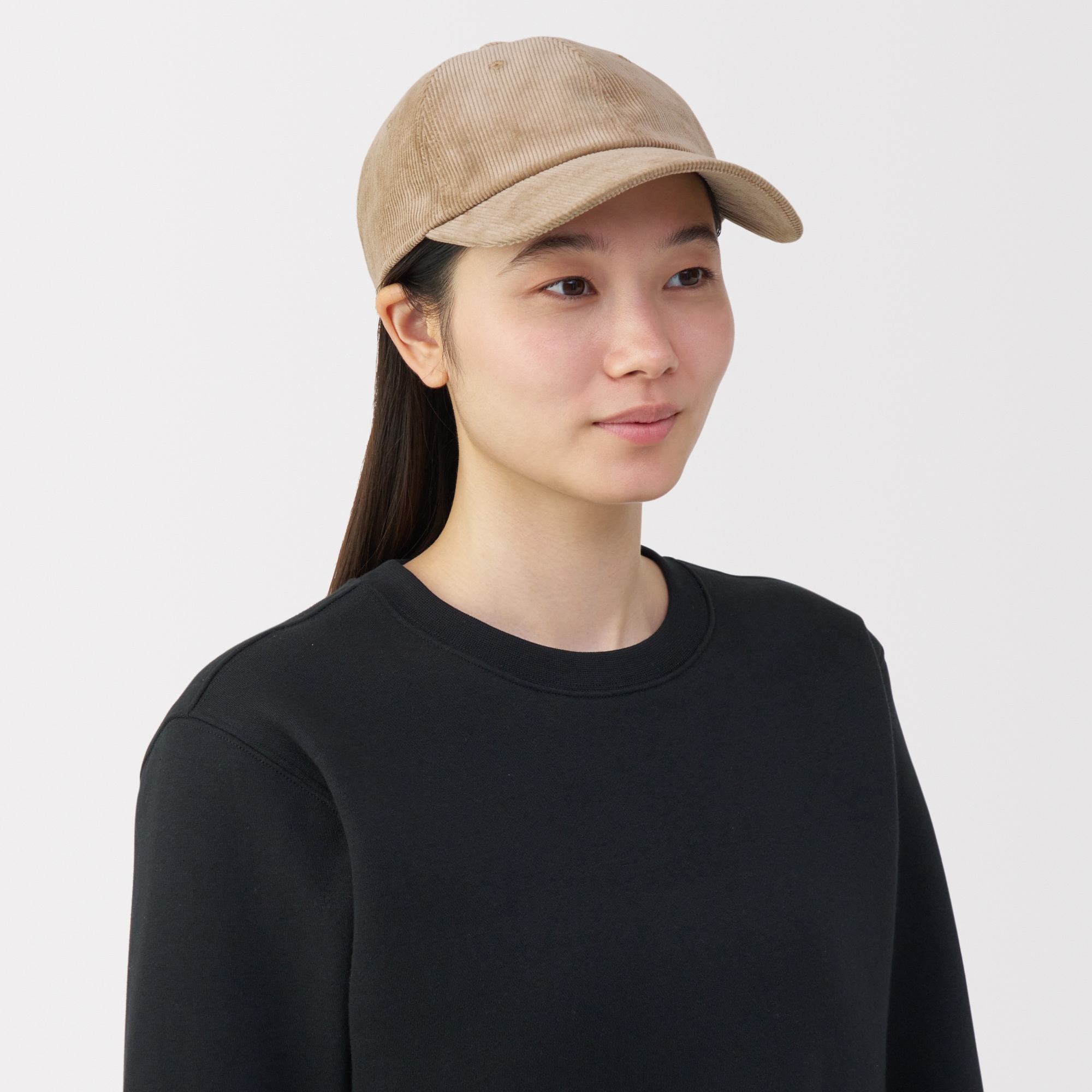 Nikon コーデュロイキャップ ベージュ 木の実から作ったカポック混コーデュロイ キャップ | 無印良品