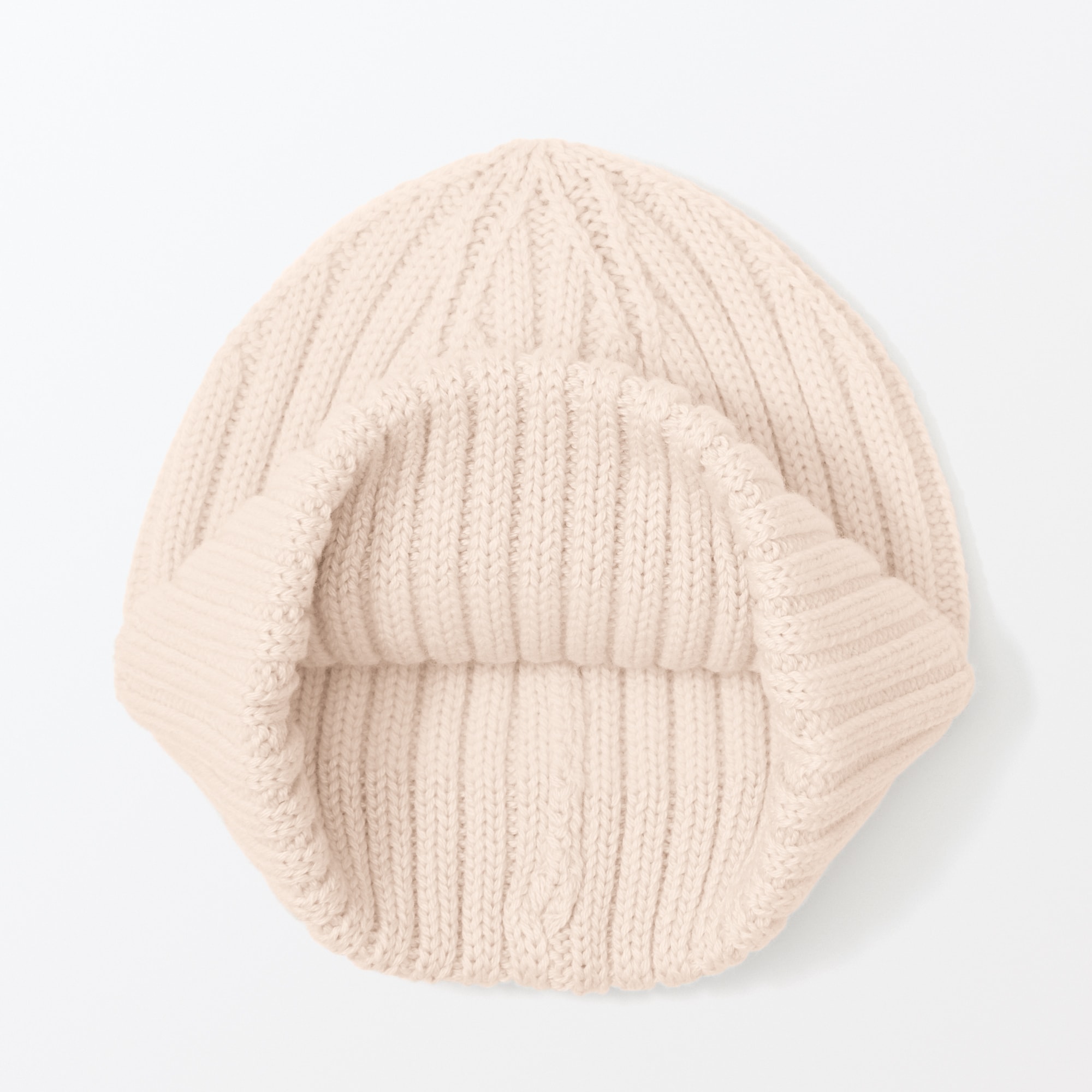 おでこのチクチクを抑えたメリノウール混　ワッチ