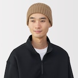 おでこのチクチクを抑えたメリノウール混　ワッチ