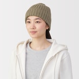 おでこのチクチクを抑えたメリノウール混　ワッチ